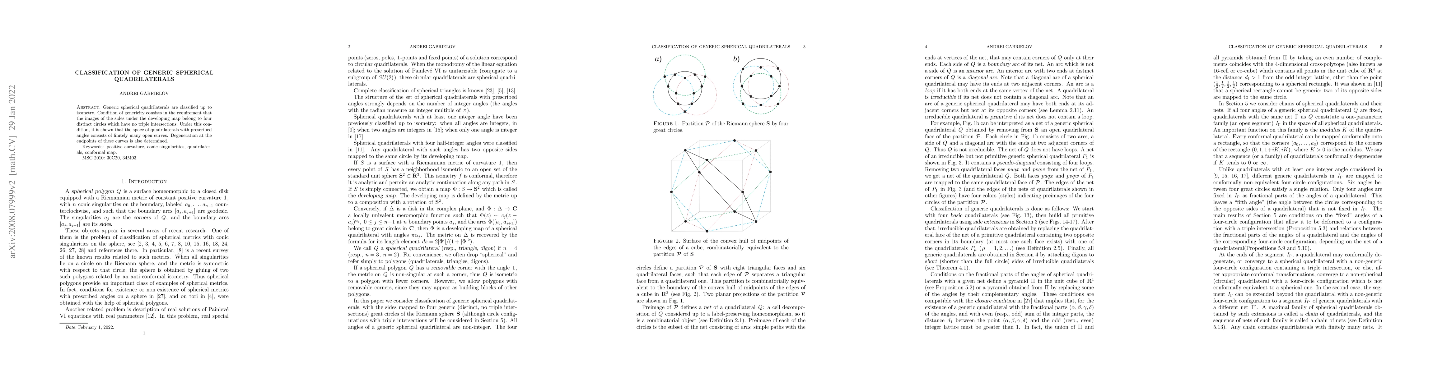 Thumbnail for Classification of generic spherical quadrilaterals
