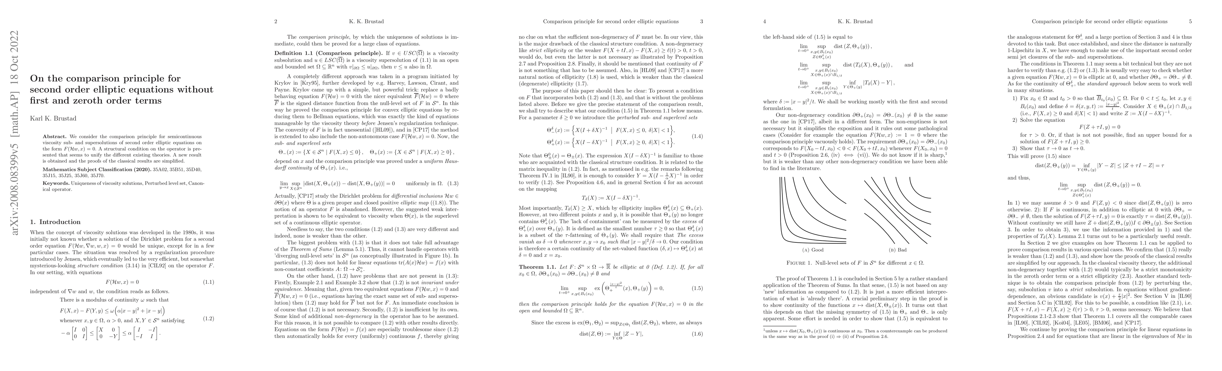 Thumbnail for On the comparison principle for second order elliptic equations without
  first and zeroth order terms