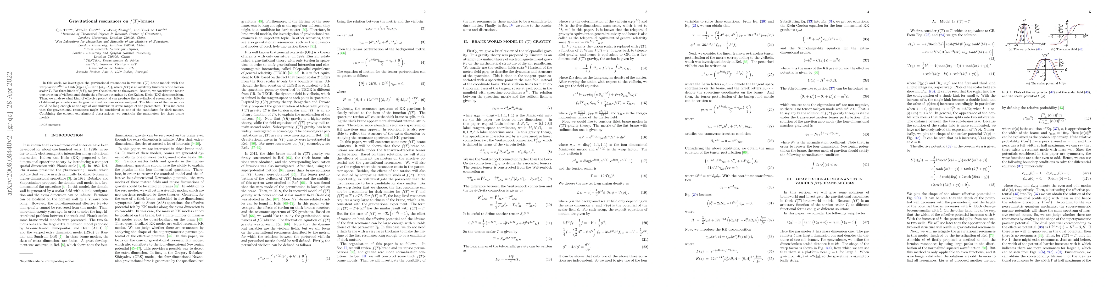 Thumbnail for Gravitational resonances on $f(T)$-branes
