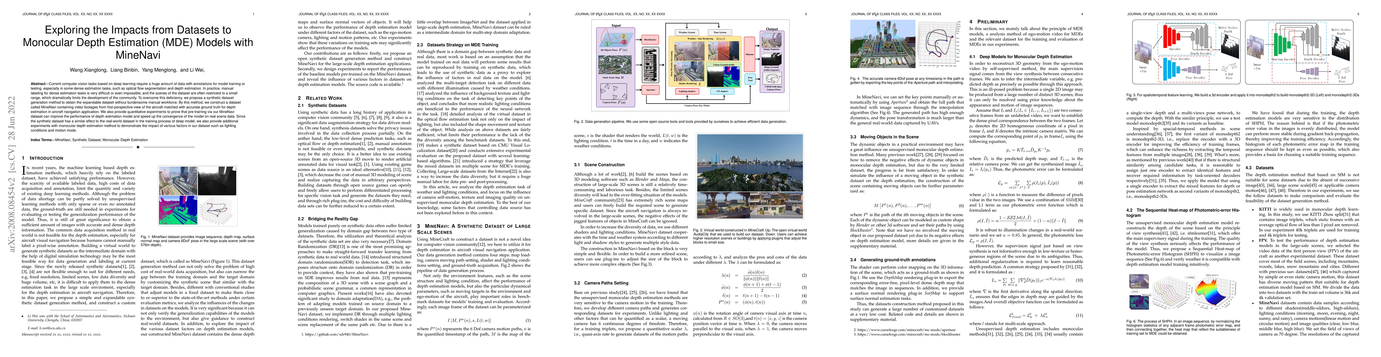Thumbnail for Exploring the Impacts from Datasets to Monocular Depth Estimation (MDE)
  Models with MineNavi
