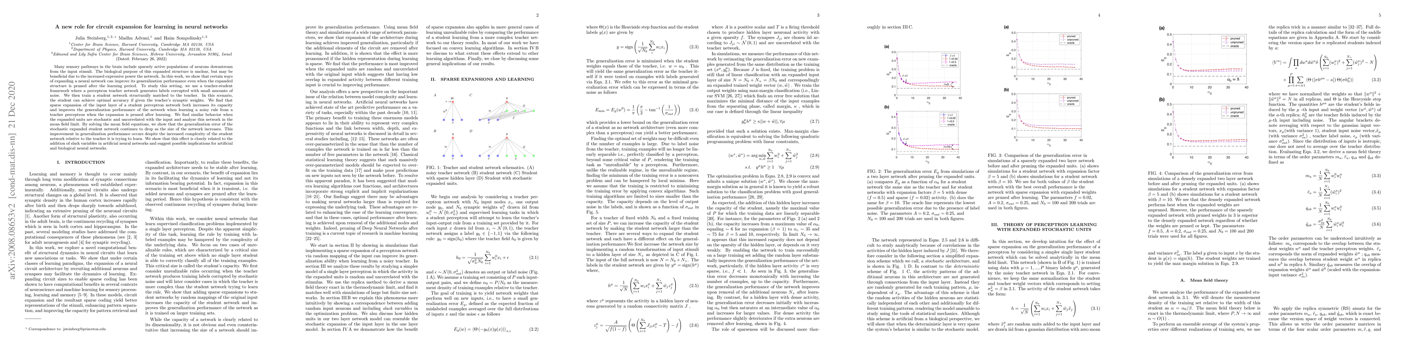 Thumbnail for A new role for circuit expansion for learning in neural networks