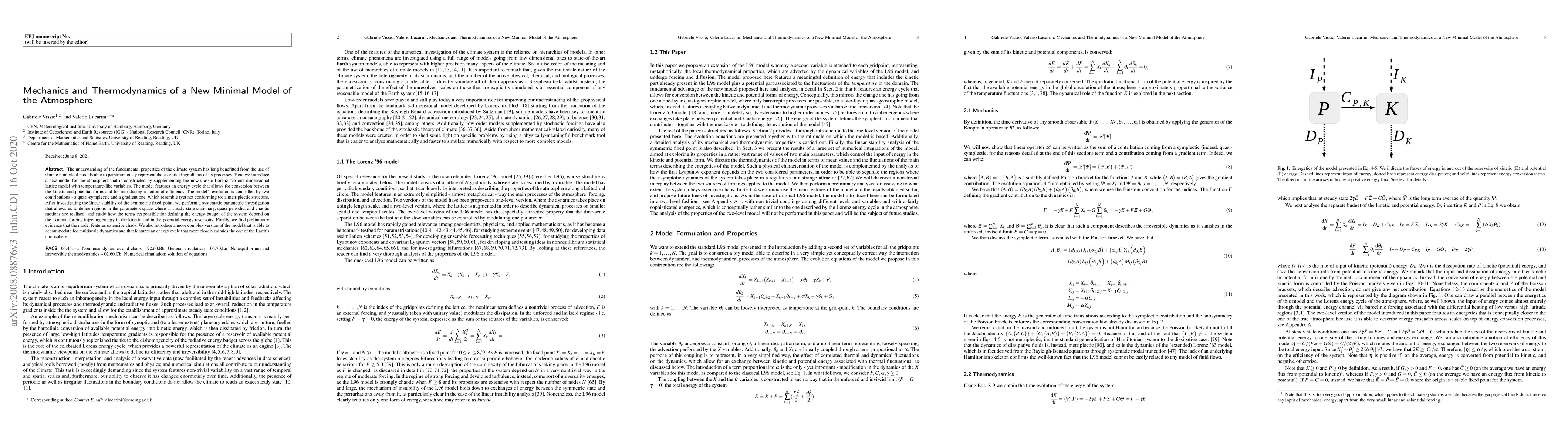 Thumbnail for Mechanics and Thermodynamics of a New Minimal Model of the Atmosphere