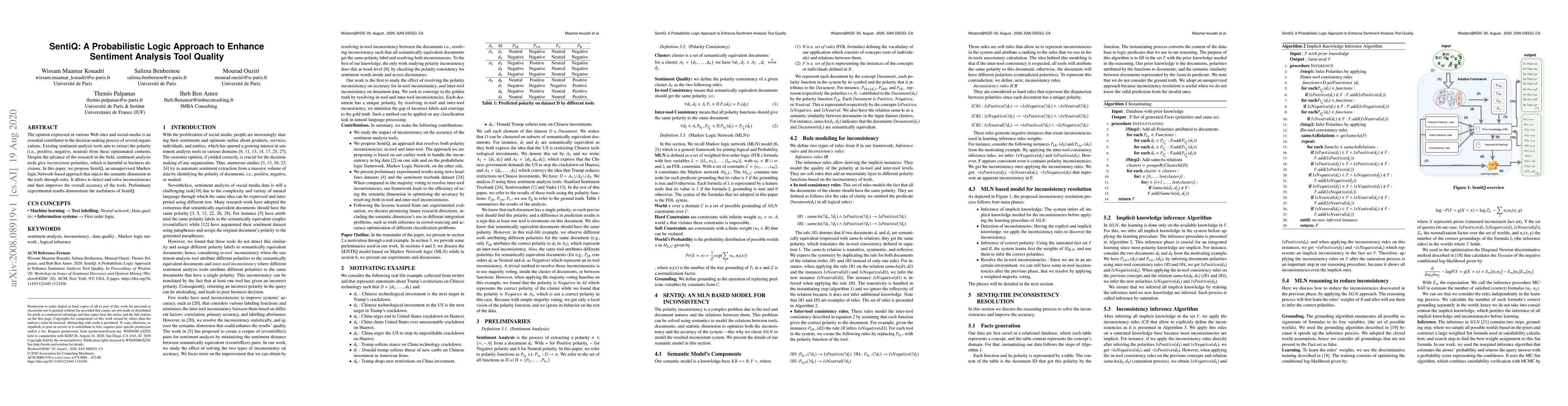 Thumbnail for SentiQ: A Probabilistic Logic Approach to Enhance Sentiment Analysis
  Tool Quality