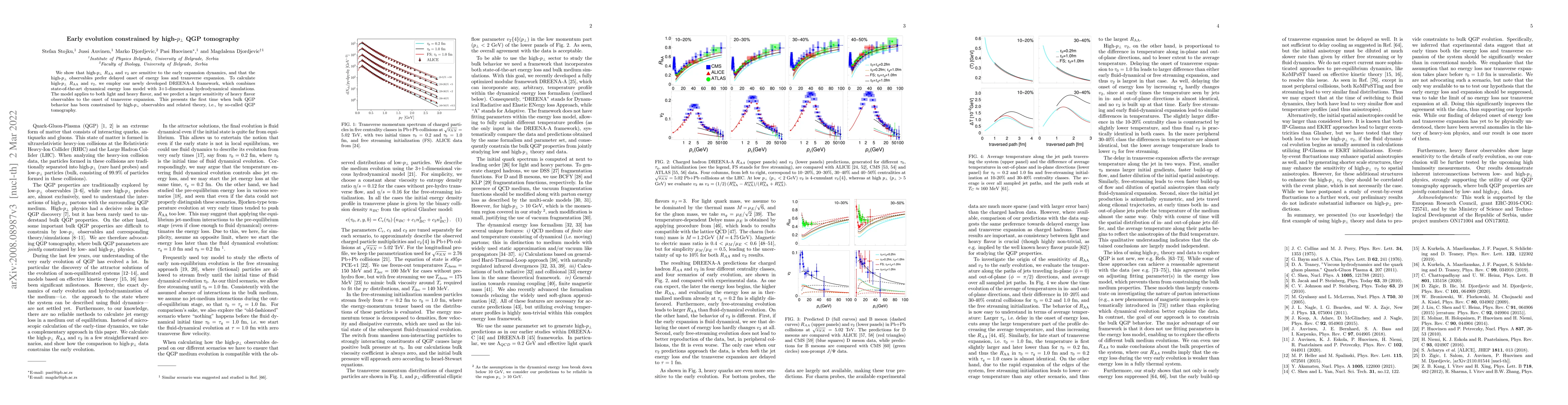 Thumbnail for Early evolution constrained by high-$p_T$ QGP tomography