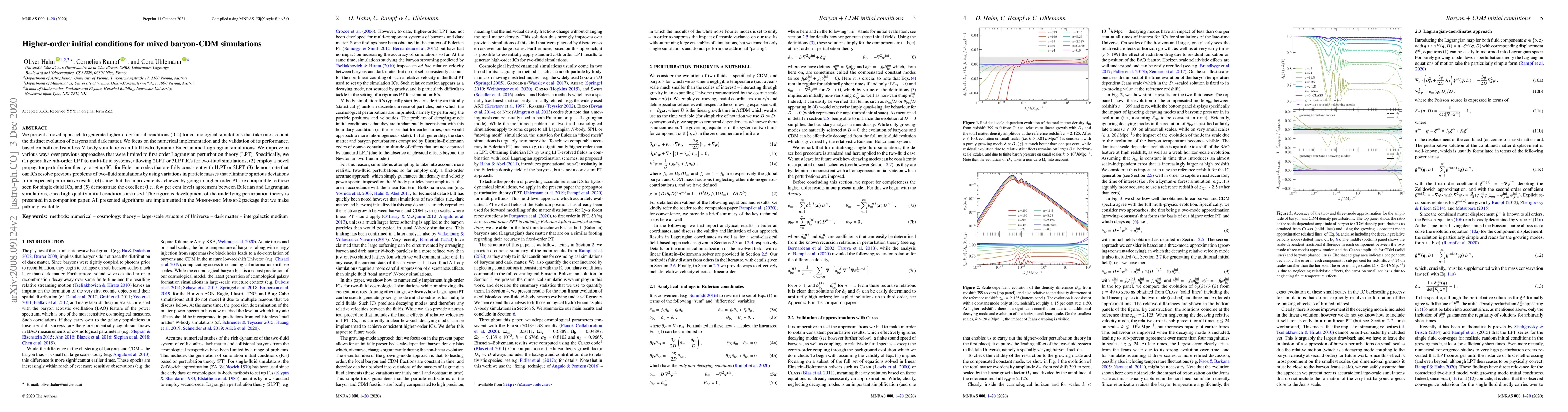 Thumbnail for Higher-order initial conditions for mixed baryon-CDM simulations