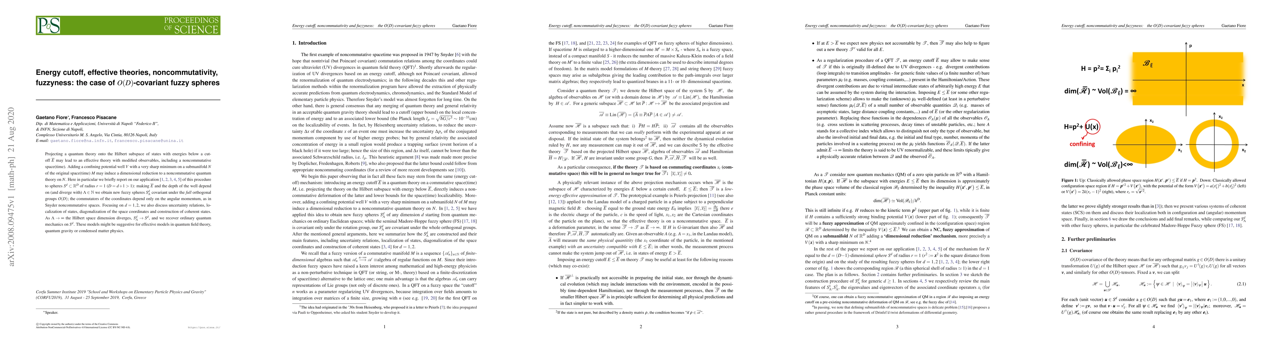 Thumbnail for Energy cutoff, effective theories, noncommutativity, fuzzyness: the case
  of O(D)-covariant fuzzy spheres
