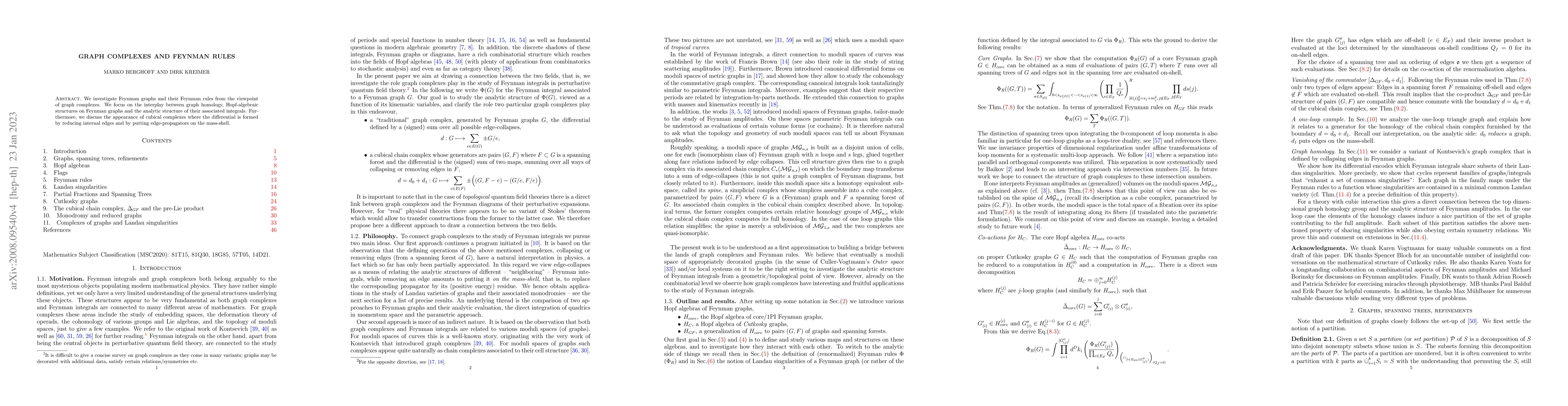 Thumbnail for Graph complexes and Feynman rules