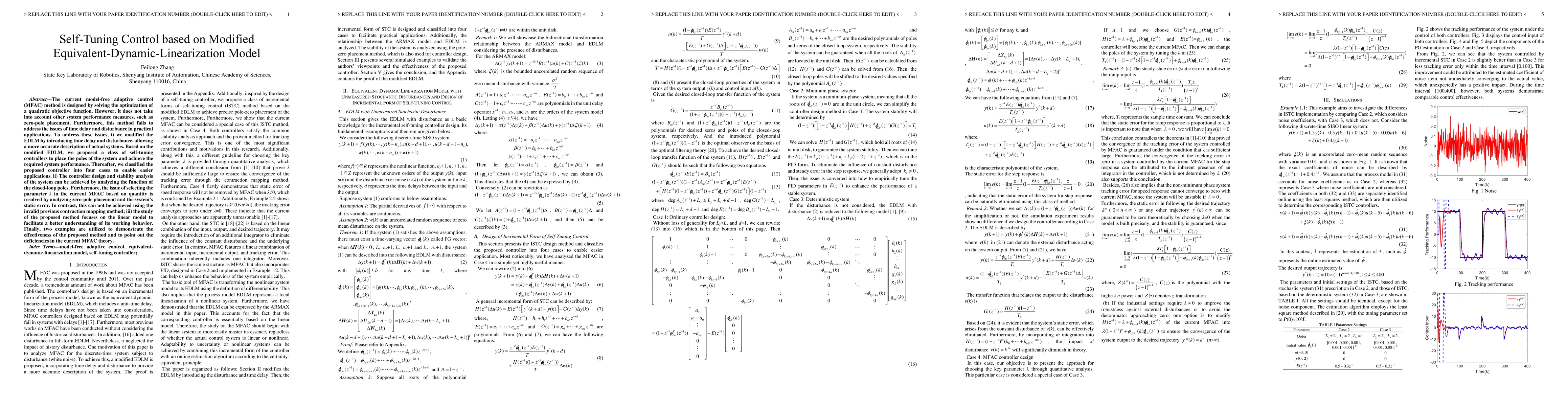 Thumbnail for Self-Tuning Control based on Modified Equivalent-Dynamic-Linearization
  Model