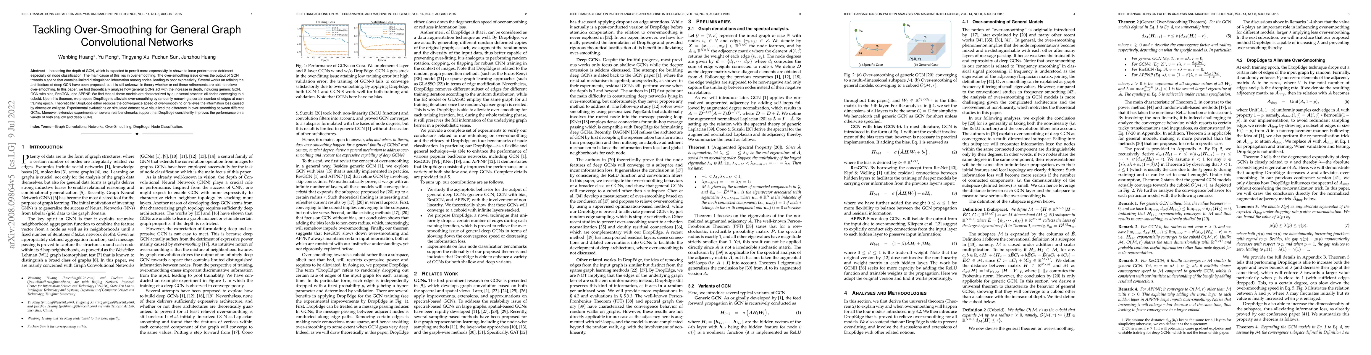 Thumbnail for Tackling Over-Smoothing for General Graph Convolutional Networks