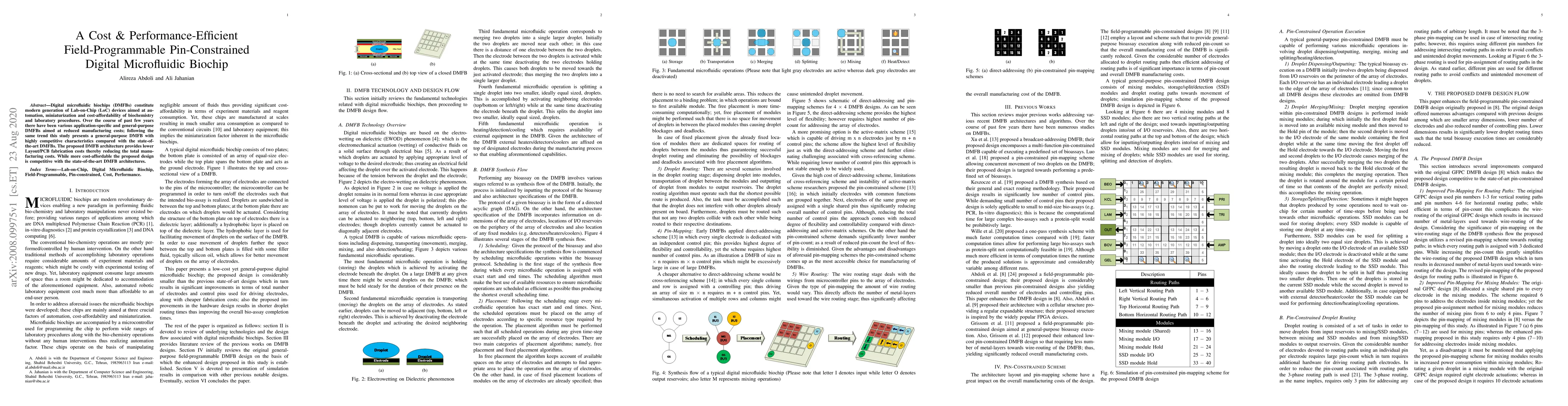 Thumbnail for A Cost & Performance-Efficient Field-Programmable Pin-Constrained
  Digital Microfluidic Biochip