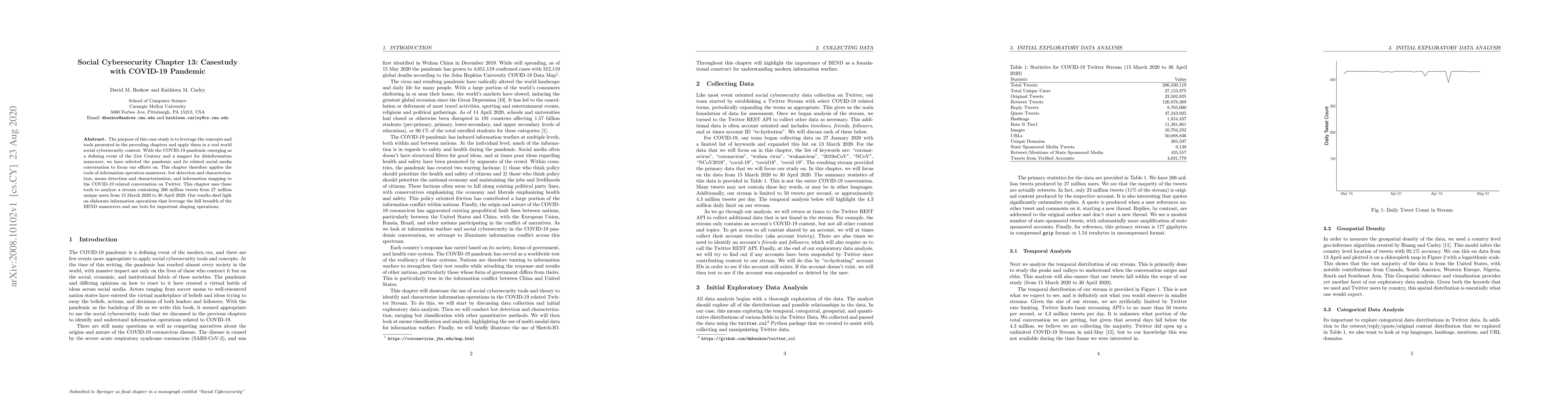 Thumbnail for Social Cybersecurity Chapter 13: Casestudy with COVID-19 Pandemic
