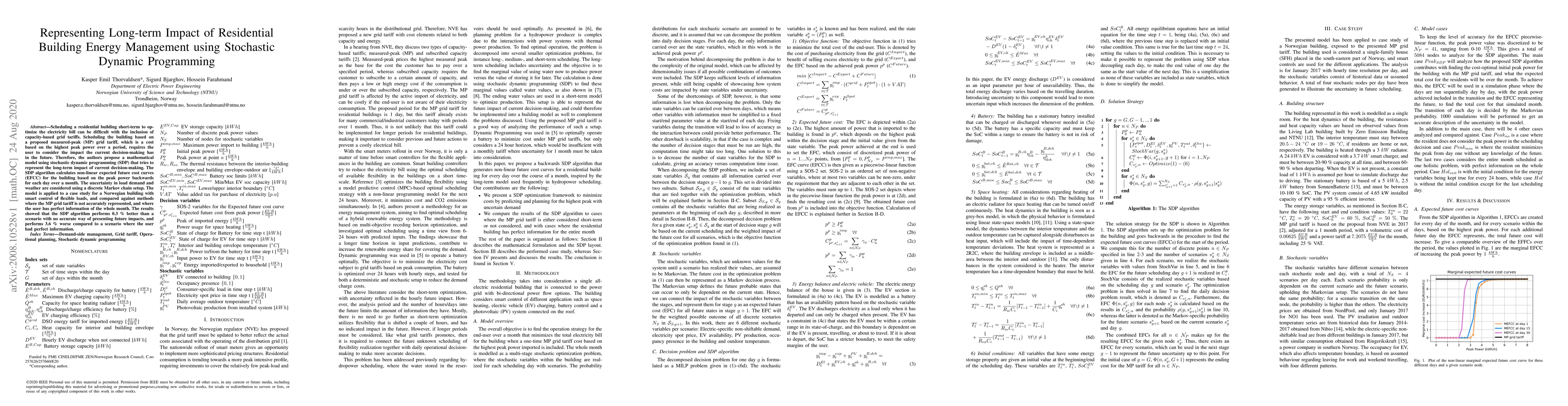 Thumbnail for Representing Long-term Impact of Residential Building Energy Management
  using Stochastic Dynamic Programming
