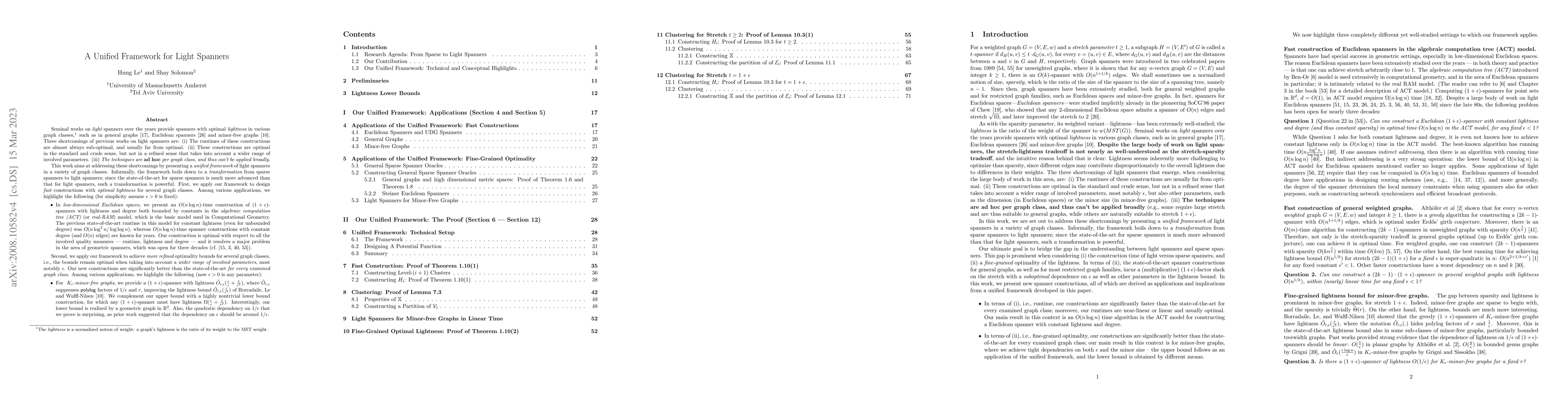 Thumbnail for A Unified Framework for Light Spanners