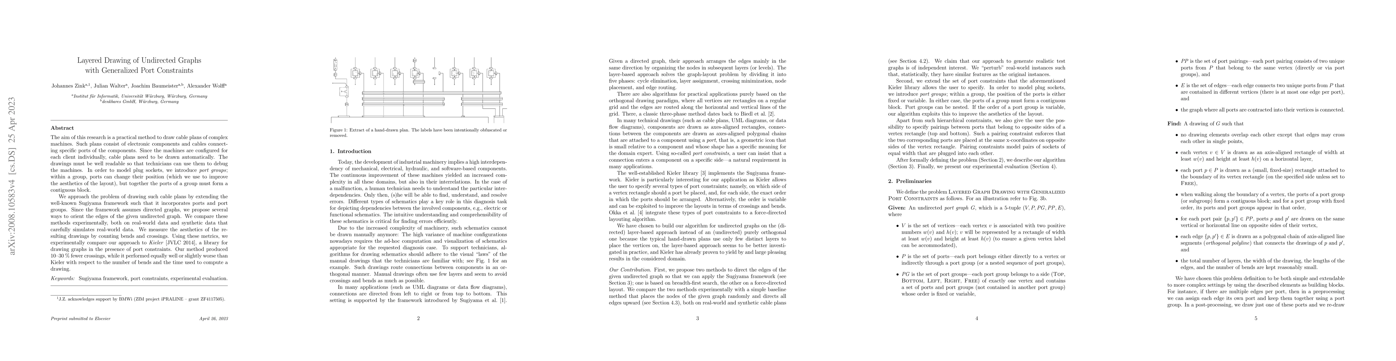 Thumbnail for Layered Drawing of Undirected Graphs with Generalized Port Constraints