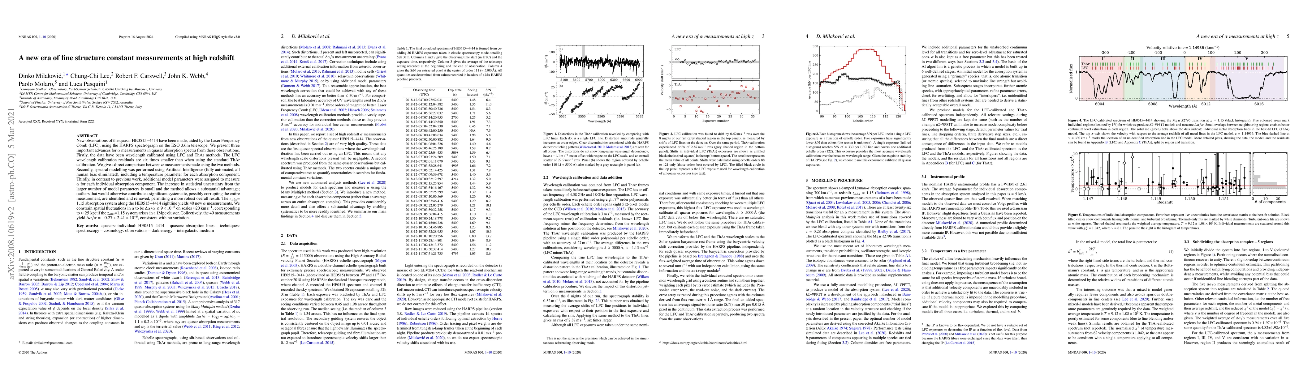 Thumbnail for A new era of fine structure constant measurements at high redshift