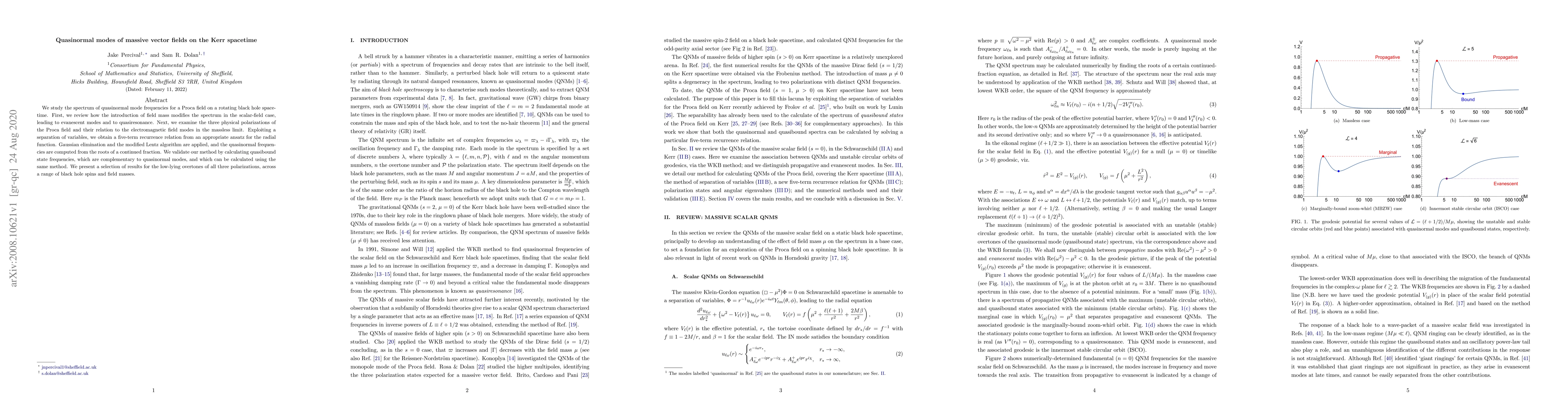 Thumbnail for Quasinormal modes of massive vector fields on the Kerr spacetime