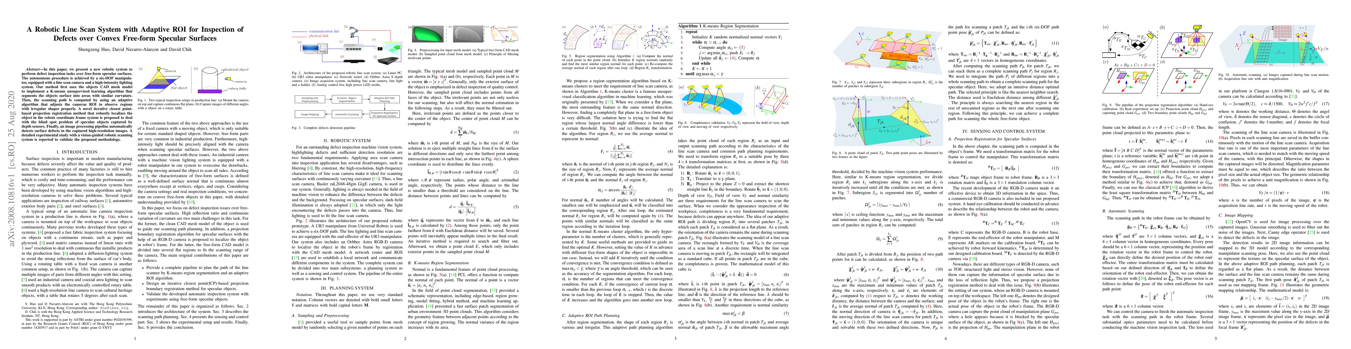 Thumbnail for A Robotic Line Scan System with Adaptive ROI for Inspection of Defects
  over Convex Free-form Specular Surfaces