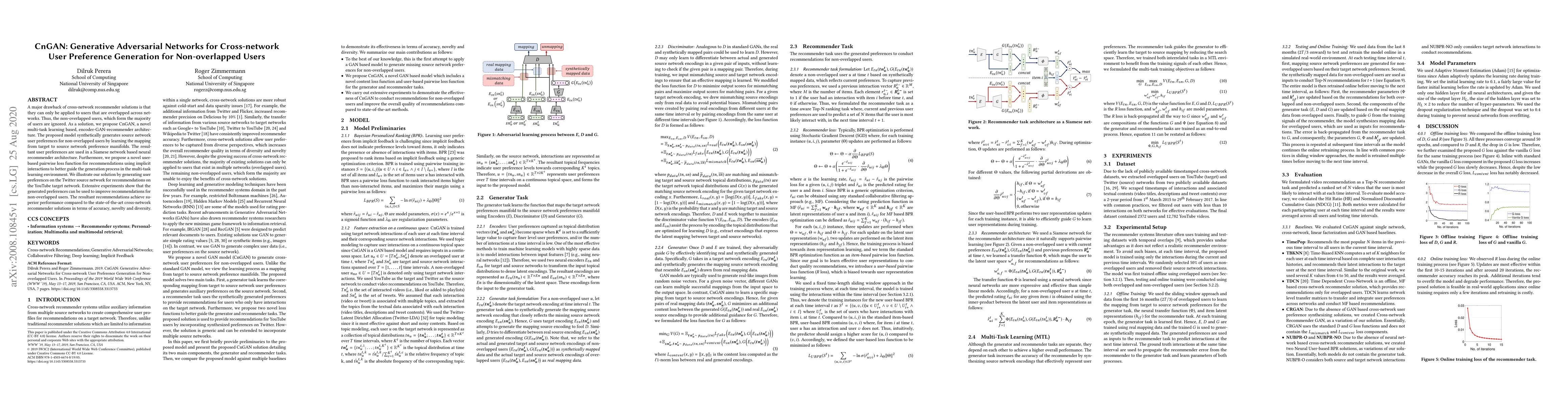 Thumbnail for CnGAN: Generative Adversarial Networks for Cross-network user preference
  generation for non-overlapped users