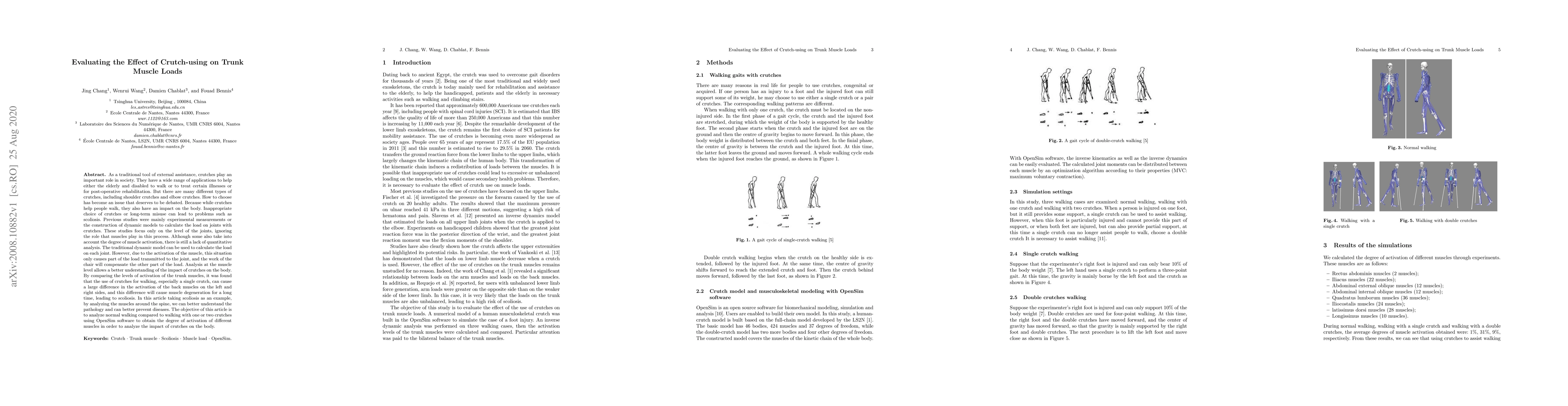 Thumbnail for Evaluating the Effect of Crutch-using on Trunk Muscle Loads
