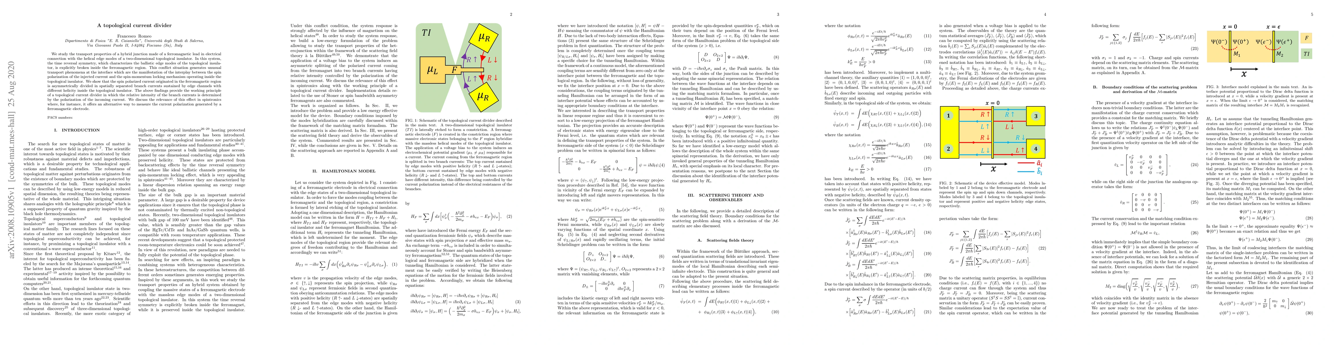 Thumbnail for A topological current divider