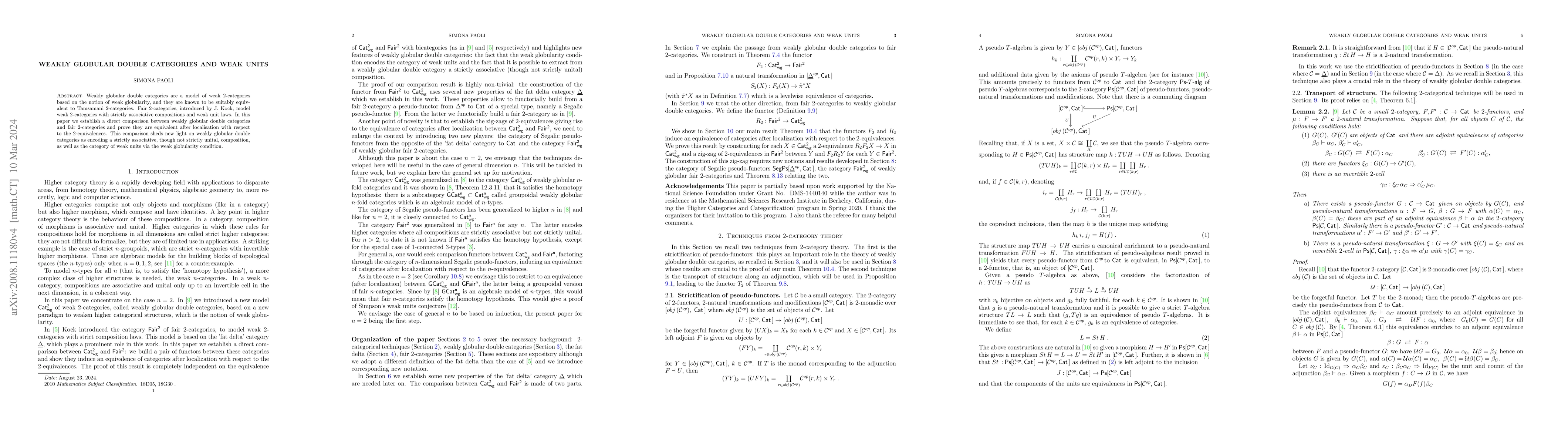Thumbnail for Weakly globular double categories and weak units
