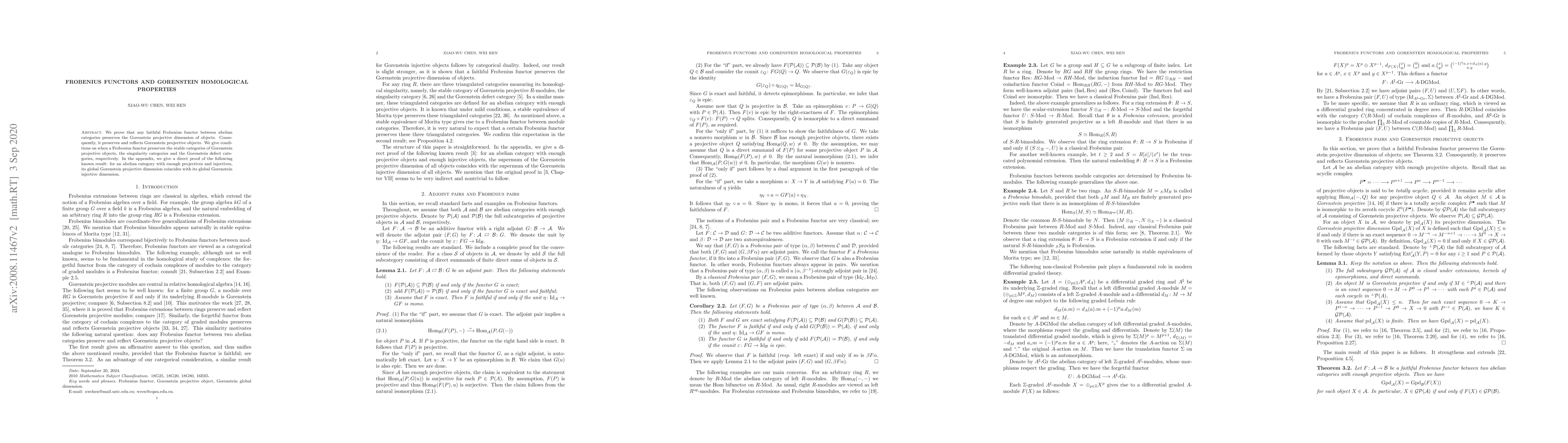 Thumbnail for Frobenius functors and Gorenstein homological properties