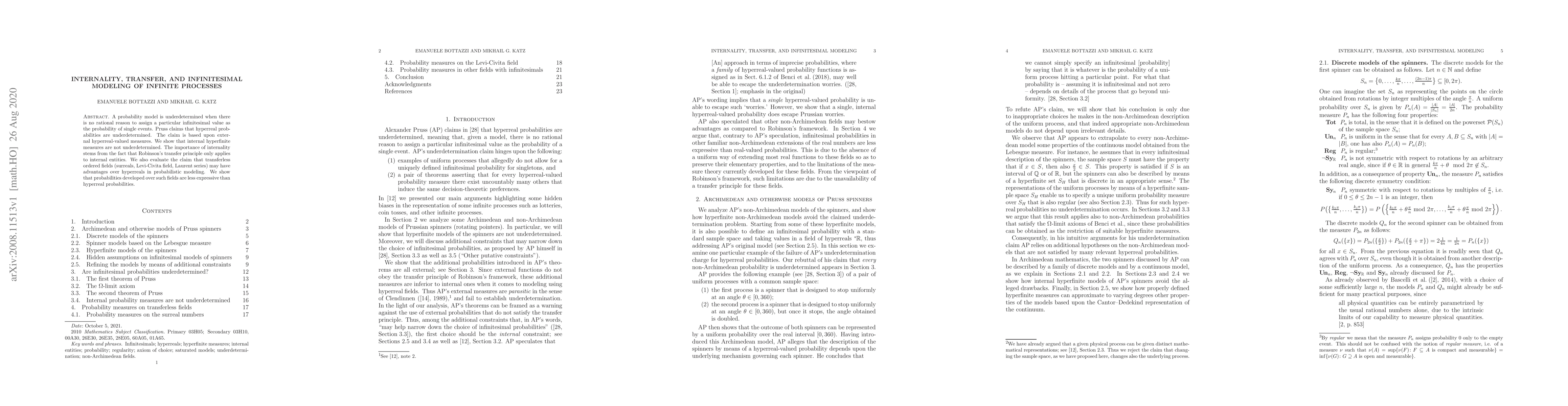 Thumbnail for Internality, transfer, and infinitesimal modeling of infinite processes