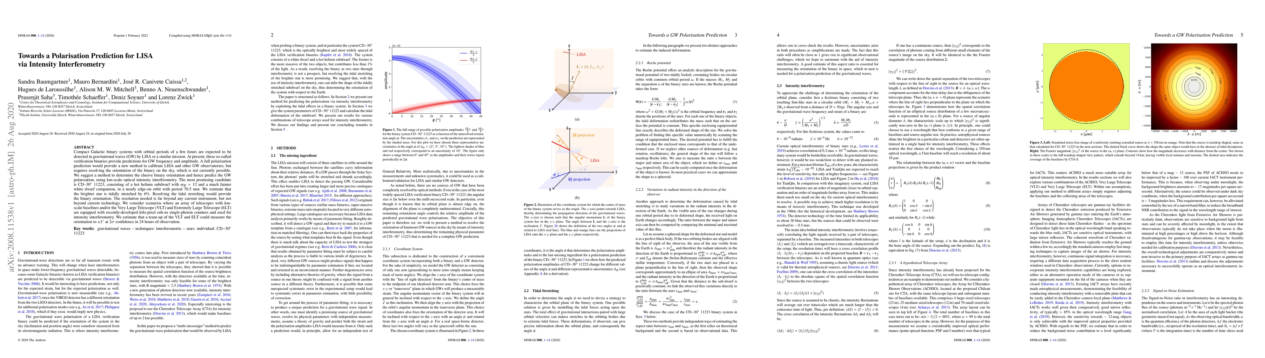 Thumbnail for Towards a Polarisation Prediction for LISA via Intensity Interferometry
