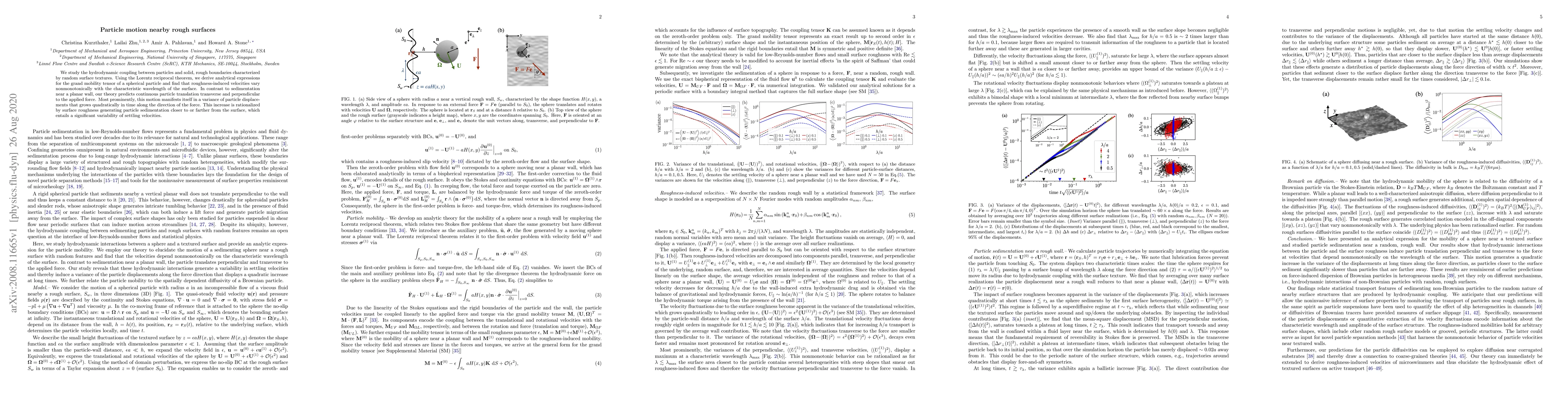 Thumbnail for Particle motion nearby rough surfaces