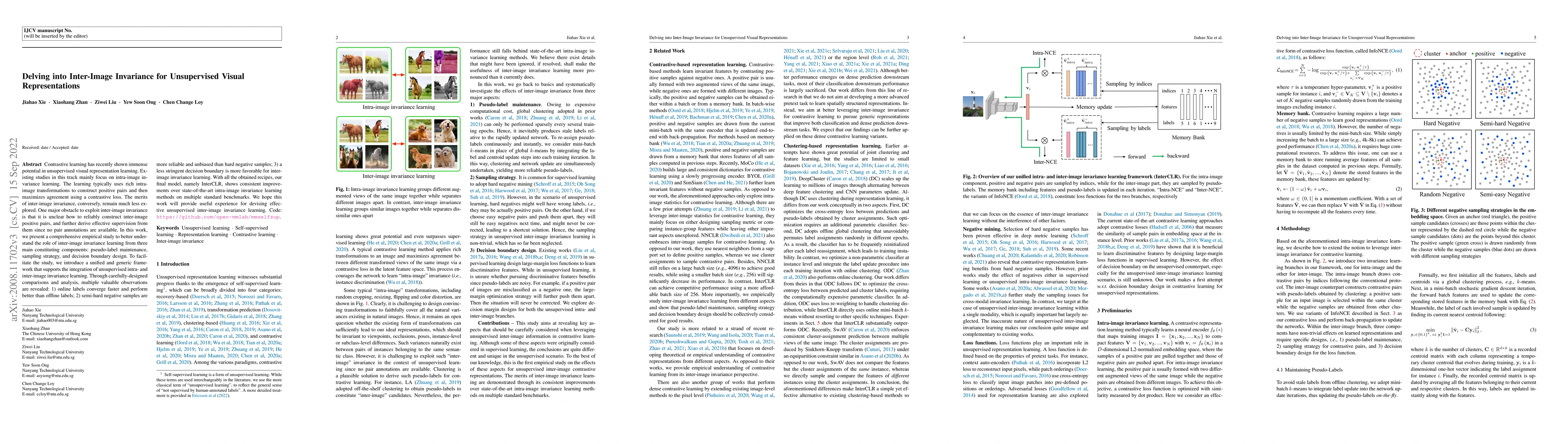 Thumbnail for Delving into Inter-Image Invariance for Unsupervised Visual
  Representations