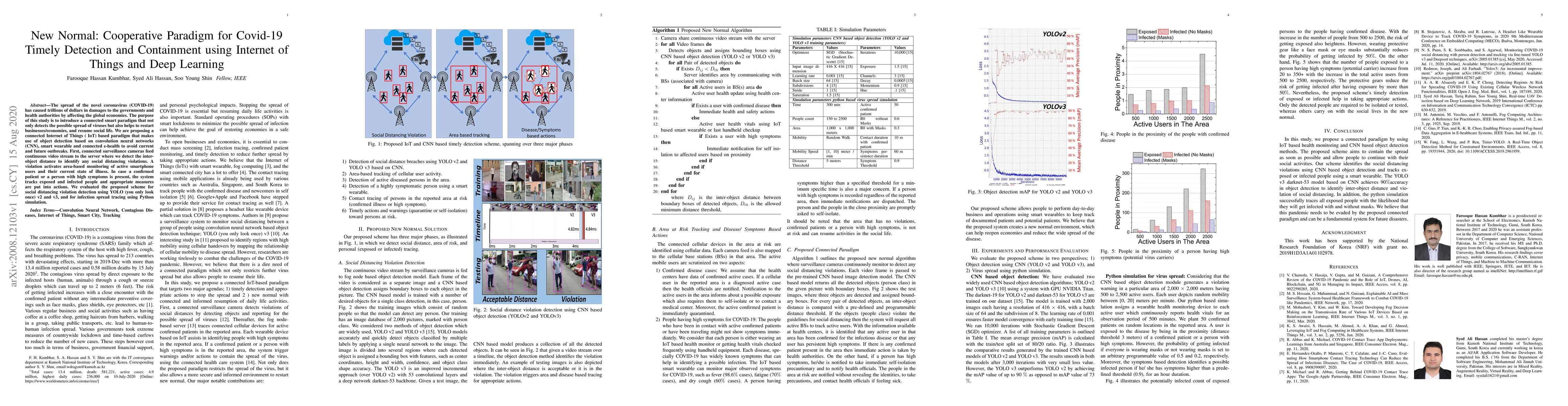Thumbnail for New Normal: Cooperative Paradigm for Covid-19 Timely Detection and
  Containment using Internet of Things and Deep Learning