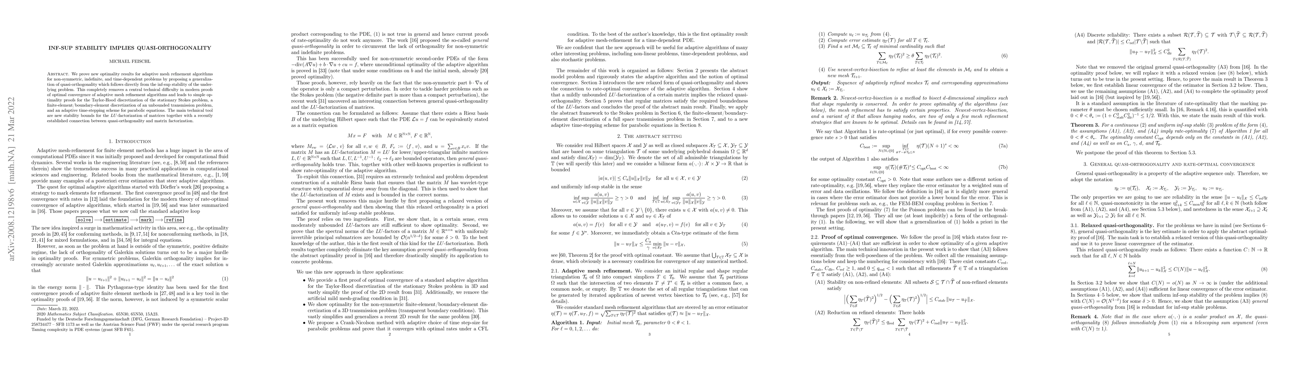 Thumbnail for Inf-sup stability implies quasi-orthogonality
