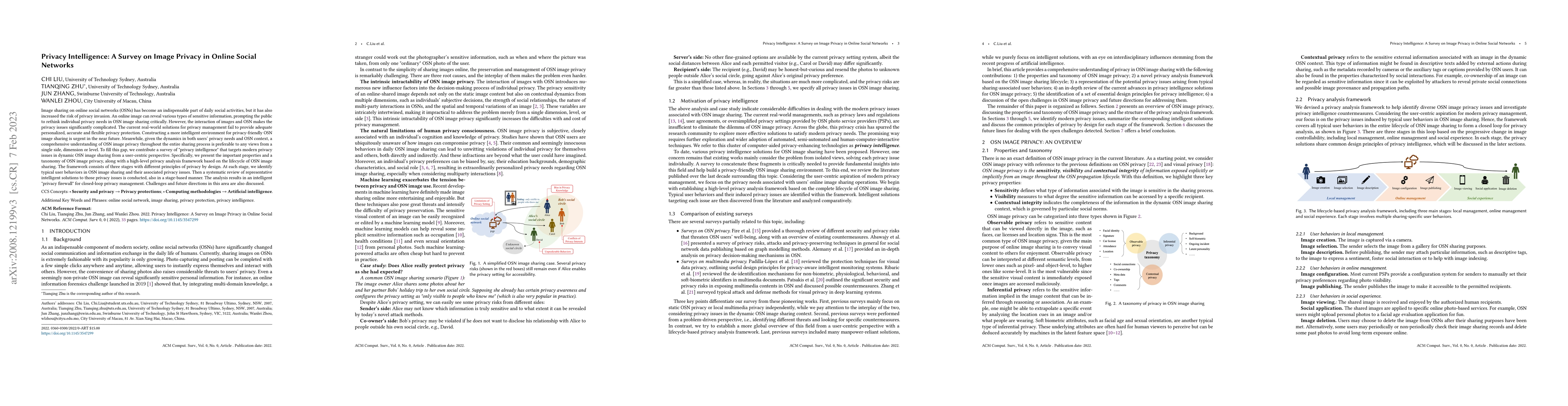 Thumbnail for Privacy Intelligence: A Survey on Image Privacy in Online Social
  Networks