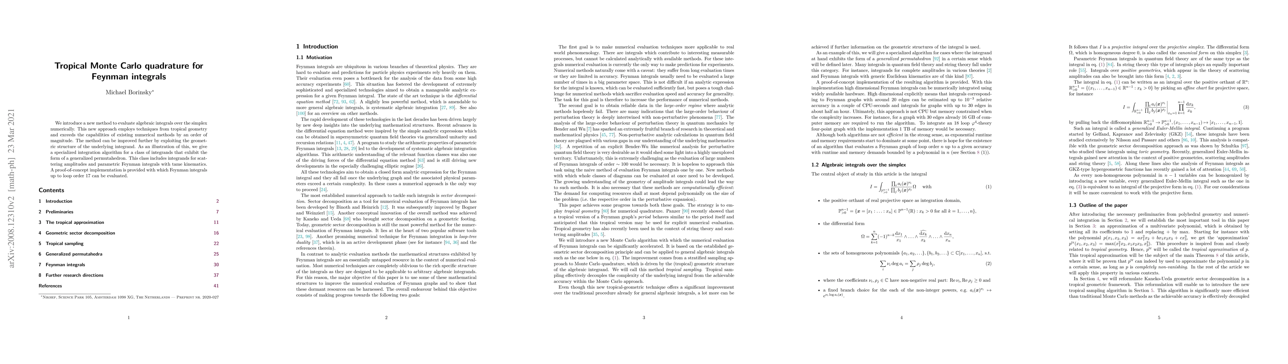 Thumbnail for Tropical Monte Carlo quadrature for Feynman integrals