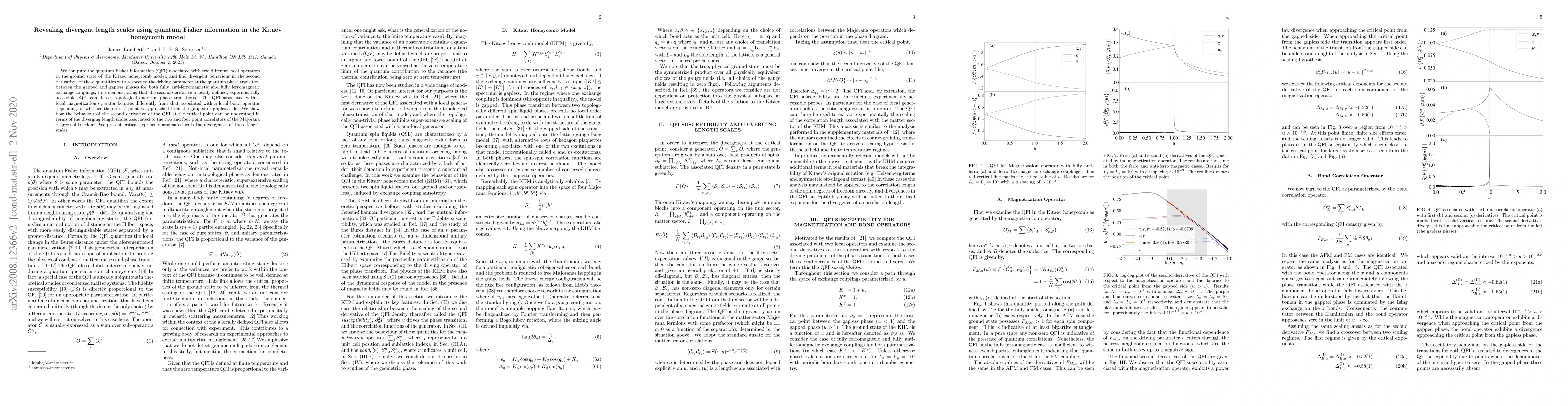 Thumbnail for Revealing divergent length scales using quantum Fisher information in
  the Kitaev honeycomb model