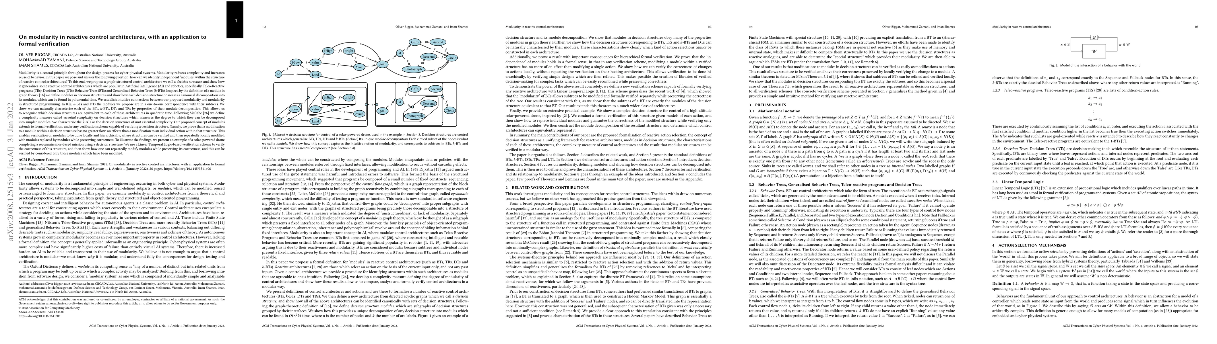 Thumbnail for On modularity in reactive control architectures, with an application to
  formal verification