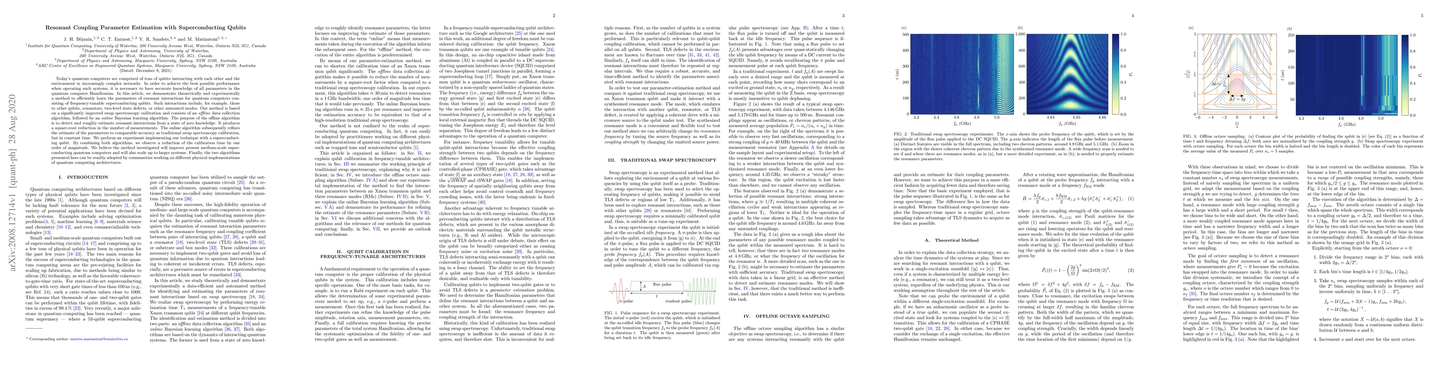 Thumbnail for Resonant Coupling Parameter Estimation with Superconducting Qubits