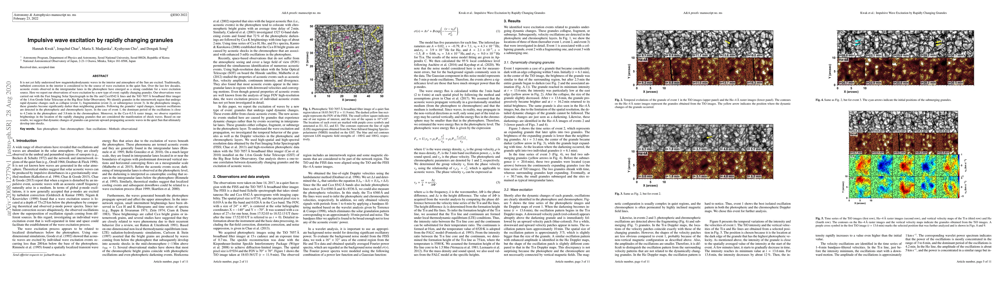 Thumbnail for Impulsive wave excitation by rapidly changing granules