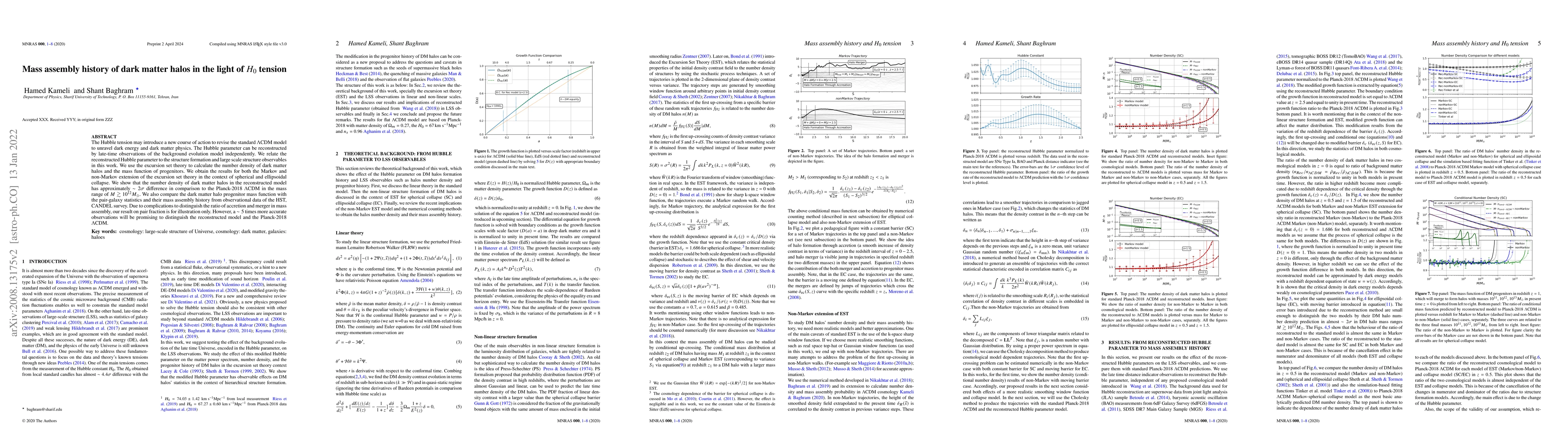 Thumbnail for Mass assembly history of dark matter halos in the light of $H_0$ tension