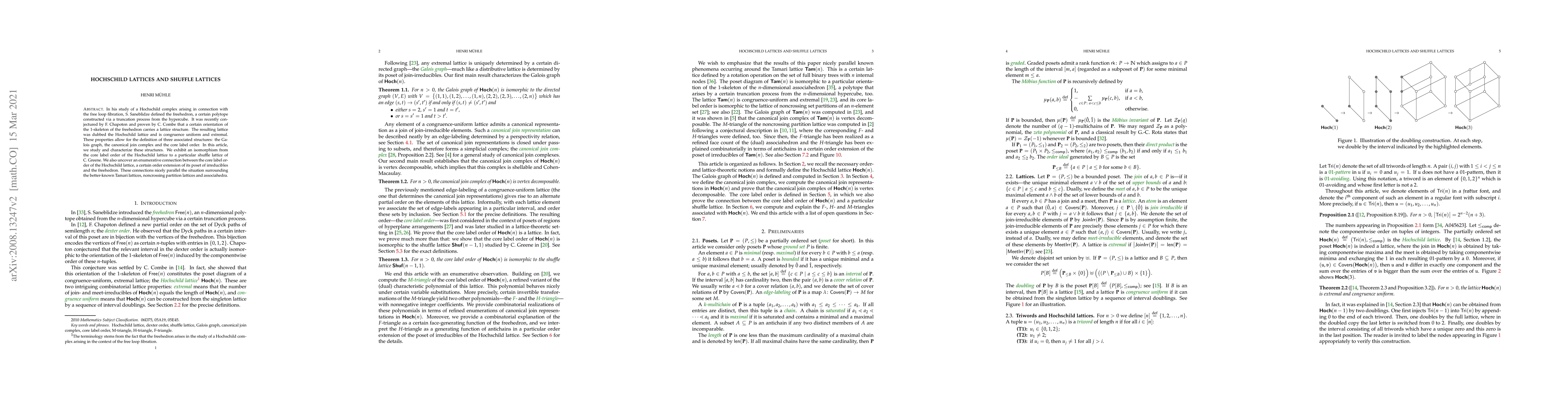 Thumbnail for Hochschild lattices and shuffle lattices
