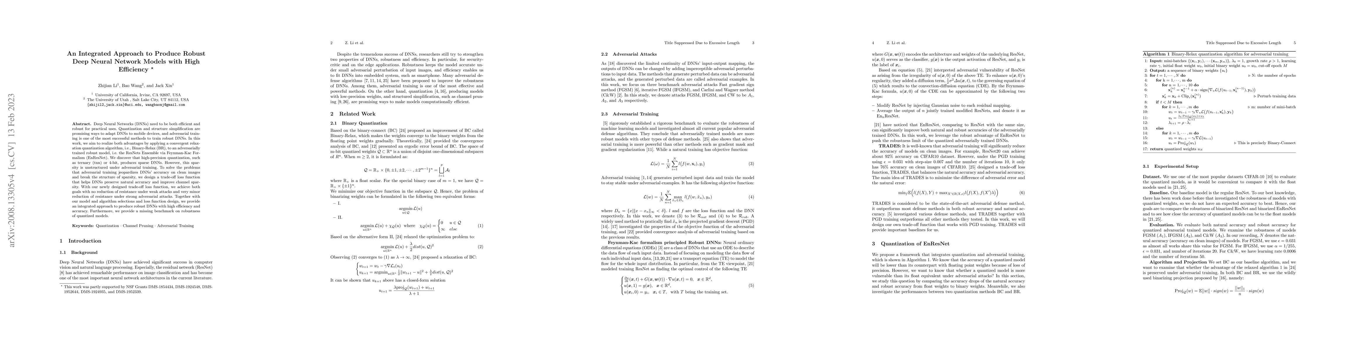 Thumbnail for An Integrated Approach to Produce Robust Models with High Efficiency