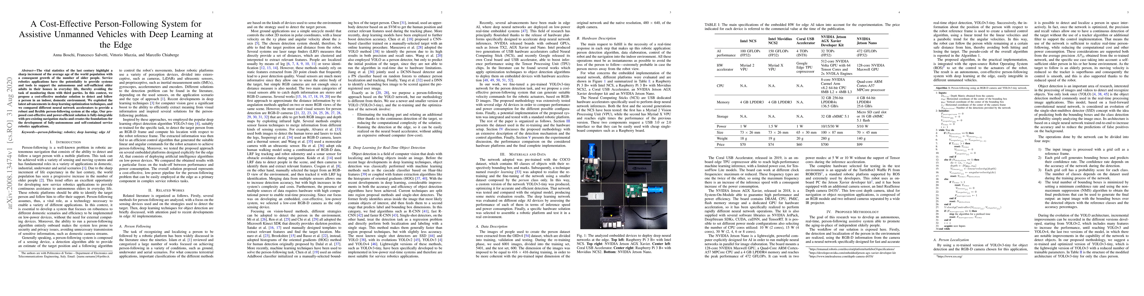 Thumbnail for A Cost-Effective Person-Following System for Assistive Unmanned Vehicles
  with Deep Learning at the Edge