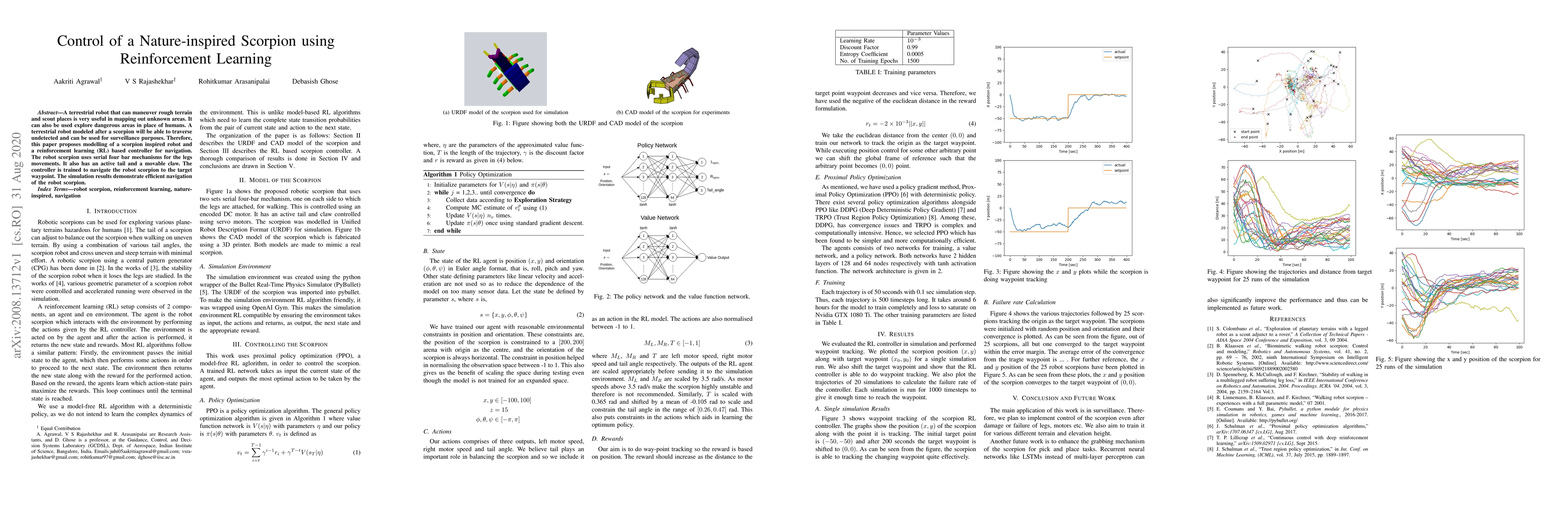 Thumbnail for Control of a Nature-inspired Scorpion using Reinforcement Learning