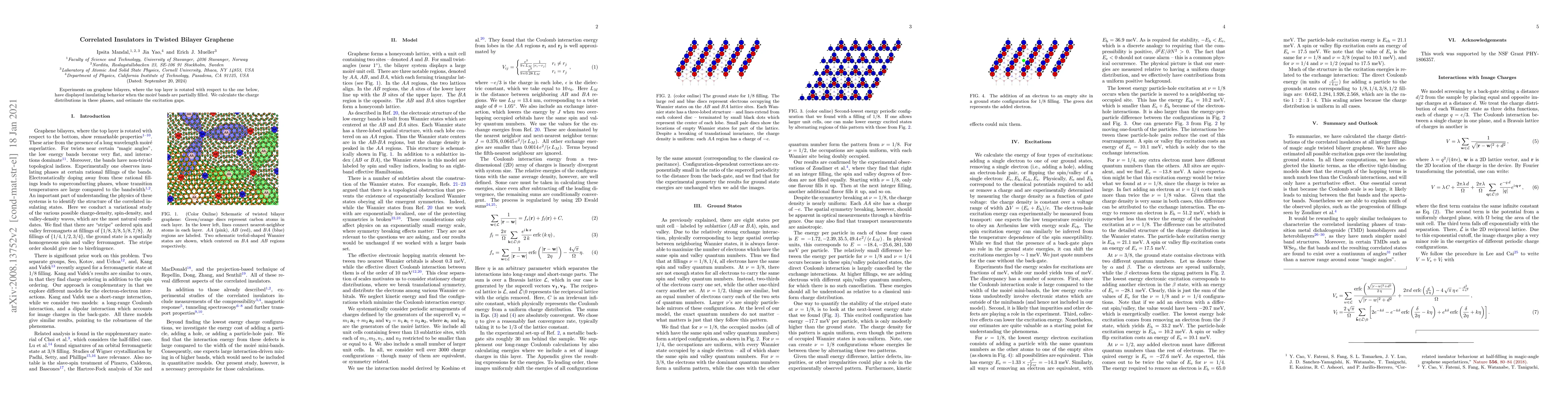 Thumbnail for Correlated Insulators in Twisted Bilayer Graphene