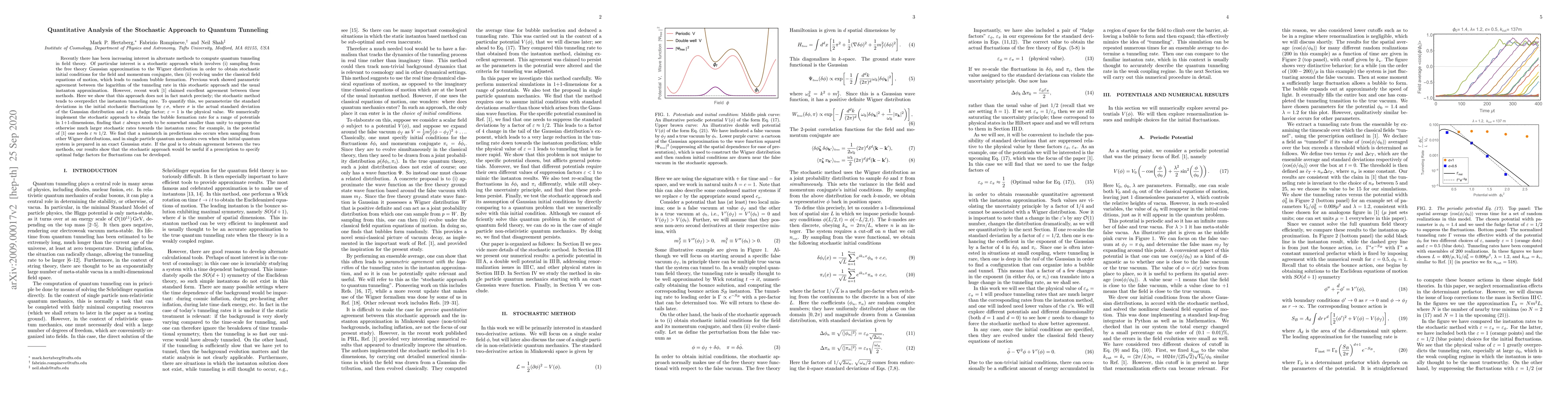 Thumbnail for Quantitative Analysis of the Stochastic Approach to Quantum Tunneling
