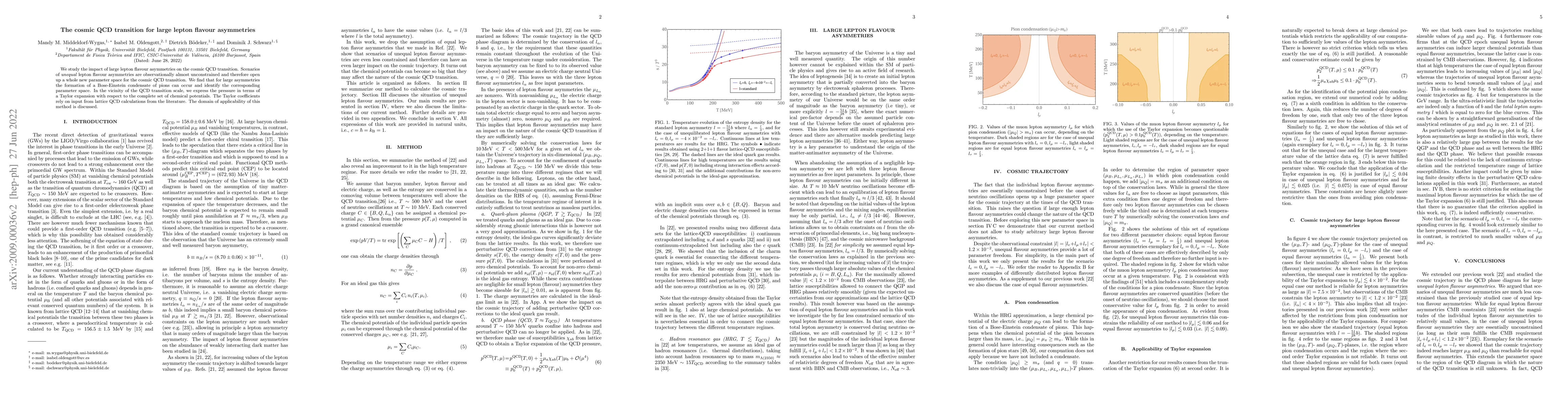 Thumbnail for The cosmic QCD transition for large lepton flavour asymmetries