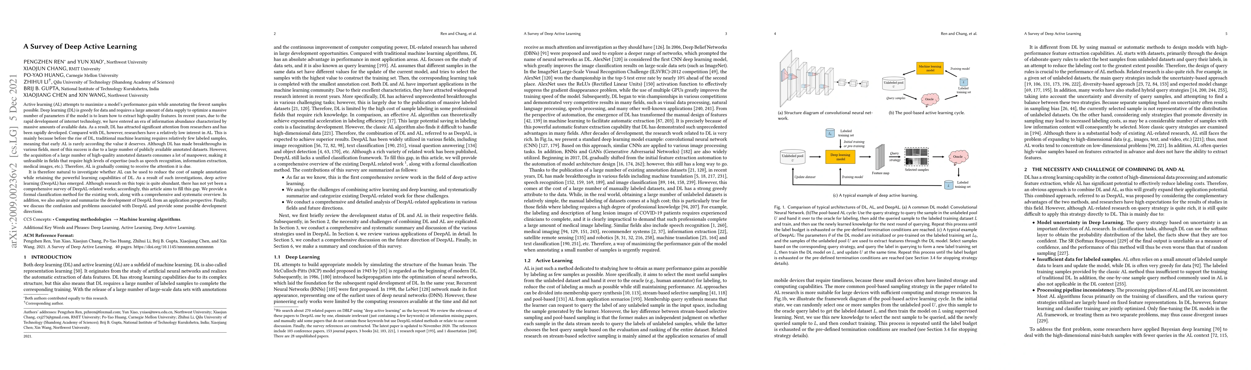 Thumbnail for A Survey of Deep Active Learning