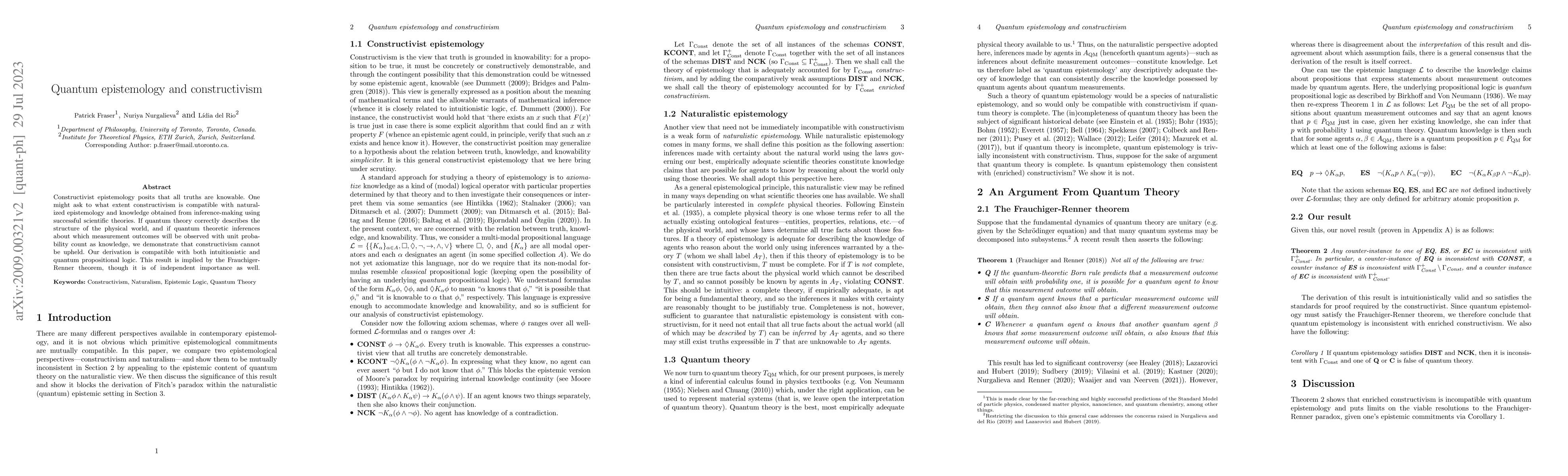 Thumbnail for Quantum epistemology and constructivism