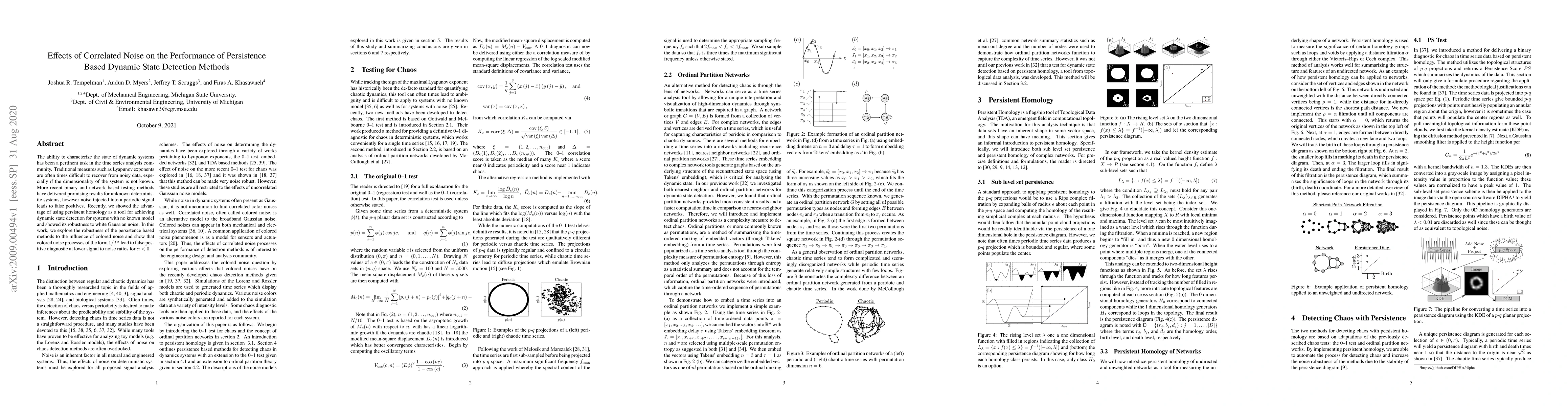 Thumbnail for Effects of Correlated Noise on the Performance of Persistence Based
  Dynamic State Detection Methods