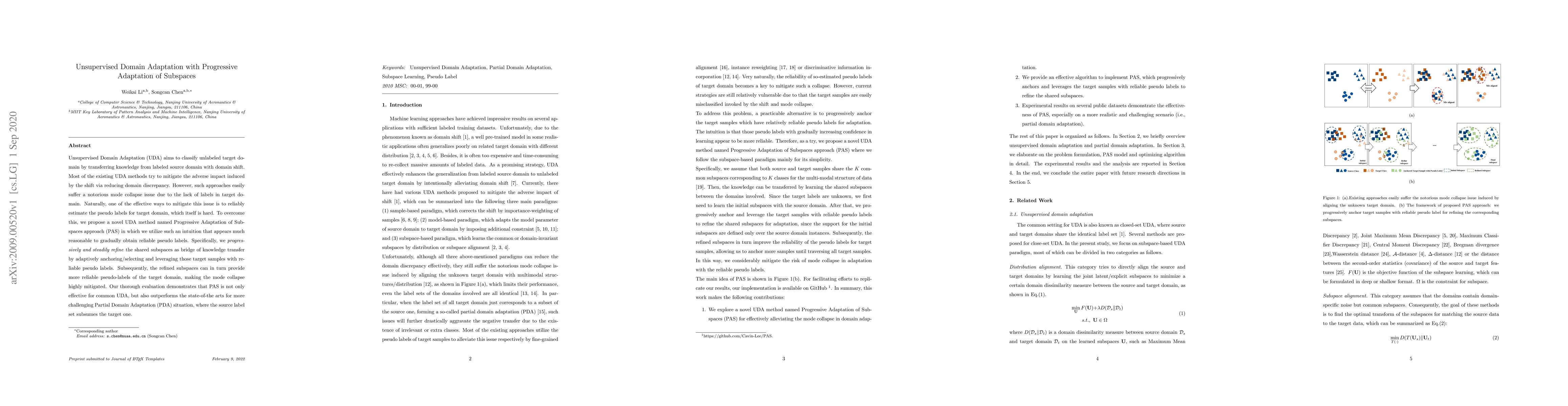 Thumbnail for Unsupervised Domain Adaptation with Progressive Adaptation of Subspaces